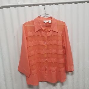 Vintage Baluchi Orange Long Sleeved Shirt